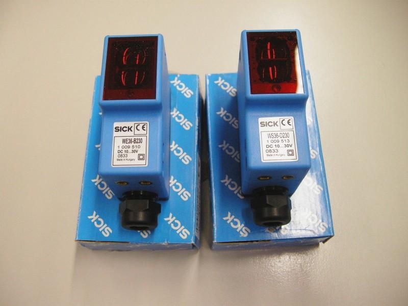 Sick WS WS/WE36-B230 WS36-D230 Sensor Sender und Empfänger DC 10-30V NEU