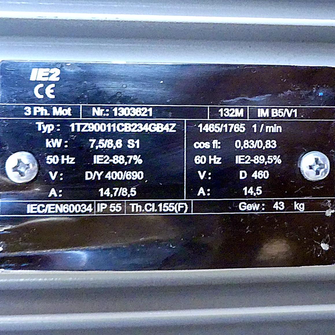 Produktfoto 2 von Drehstrommotor 1TZ90011CB234GB4Z