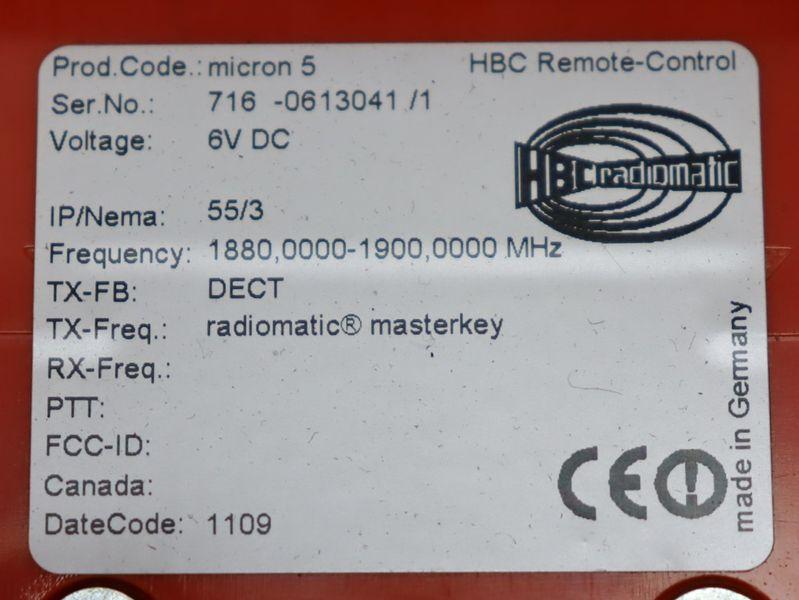 Produktfoto 3 von HBC Radiomatic Micron 5 Remote-Control 6V DC NEUWERTIG