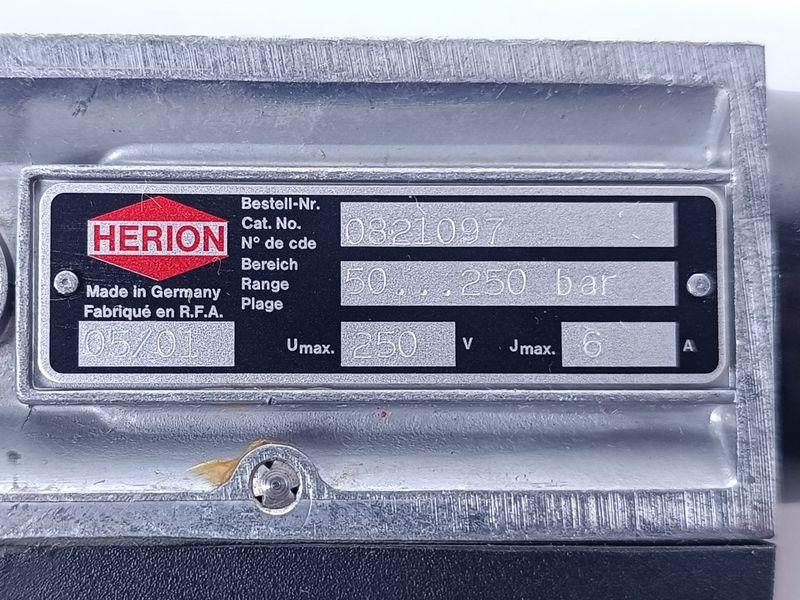 Produktfoto 5 von Herion 0821097 Druckschalter / Pressure switch 50...250 bar NEUWERTIG & OVP