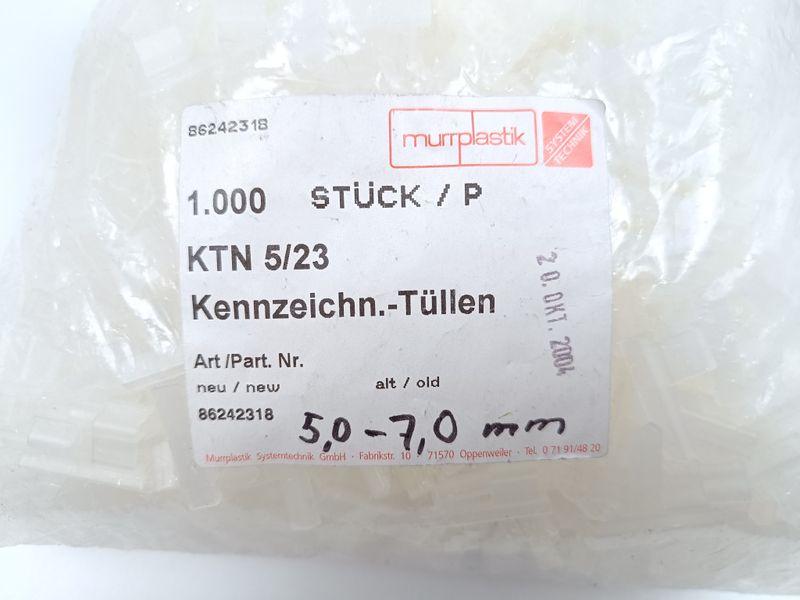 Produktfoto 3 von Murrplastik KTN 5/23 Kennzeichn.-Tüllen 5,0-7,0mm 1000 Stck. UNUSED