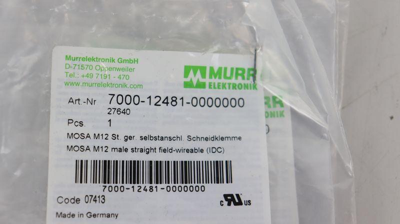 Produktfoto 3 von Murr Elektronik 5x 7000-12481-0000000 27640 Mosa M12 UNUSED & OVP & SEALED