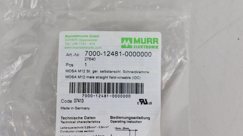 Produktfoto 3 von Murr Elektronik 7000-12481-0000000 27640 Schneidklemme UNUSED & OVP & SEALED