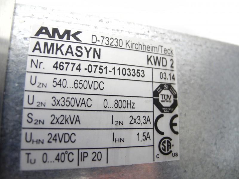 Produktfoto 6 von AMK Double Servo Drive AMKASYN KWD2 + 2x KW-R04 Neuwertig