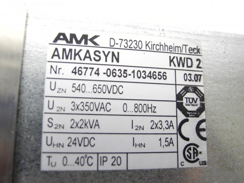 Produktfoto 6 von AMK AMKASYN KWD 2 + 2x KW-R03P Double Servo Drive Neuwertig