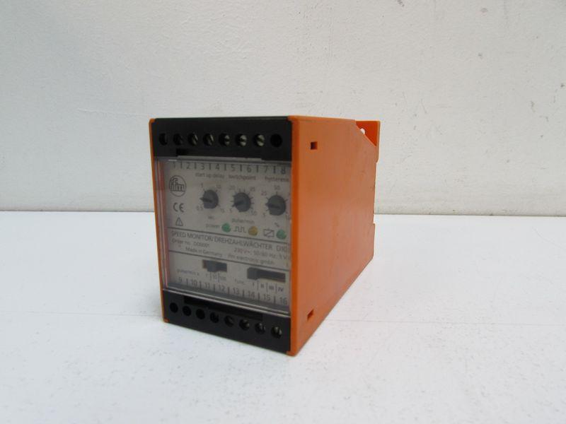 IFM DD0001 Speed Monitor Drehzahlwächter 230V 50/60Hz 5VA tested