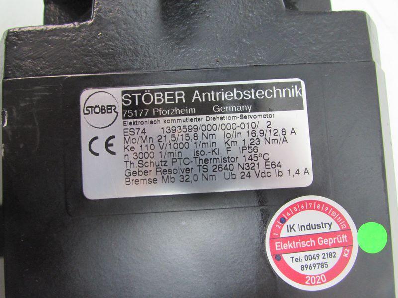 Produktfoto 3 von Stöber ES74 1393599/000/000-010/2 Servomotor TESTED NEUWERTIG