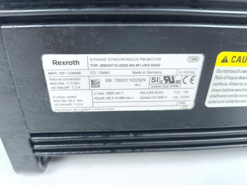 Produktfoto 4 von Rexroth Servomotor MSK071D-0200-NN-M1-UK0-NV02 R911336446 TESTED & TOP ZUSTAND