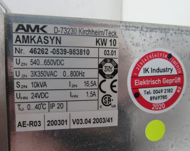 Produktfoto 3 von AMK AMKASYN KW10 KW 10 + KW-R03 Servo Drive TESTED TOP ZUSTAND