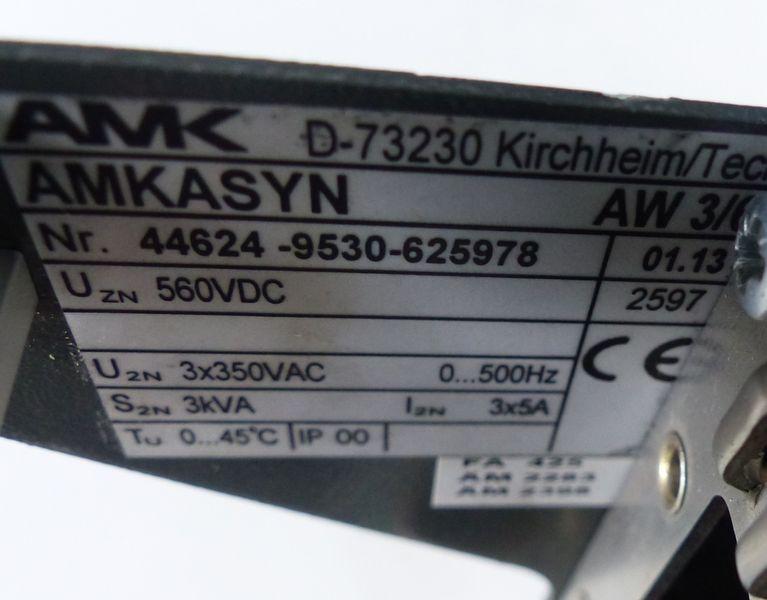 Produktfoto 3 von AMK AMKASYN AW 3/6 Inverter Drive DC-560V 3AC-350V 3KVA 5A Top Zustand