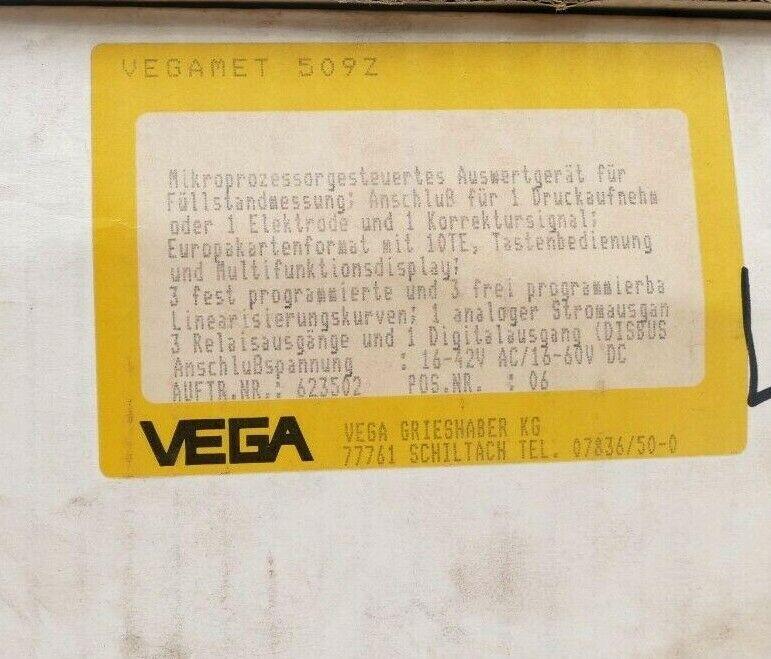 Produktfoto 1 von VEGA Auswertgerät 509Z