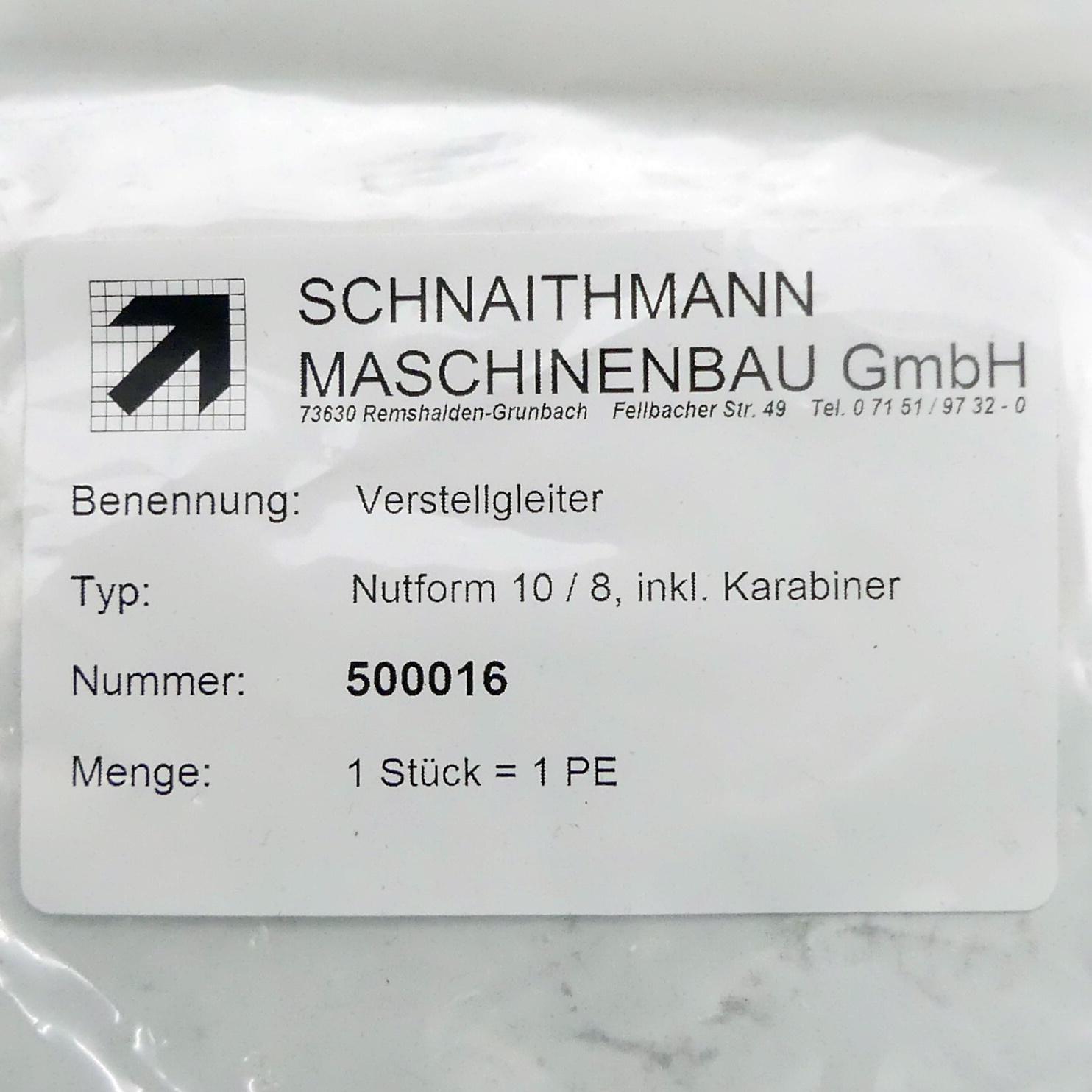 Produktfoto 2 von SCHNAITHMANN MASCHINENBAU 10 Stück Verstellgleiter