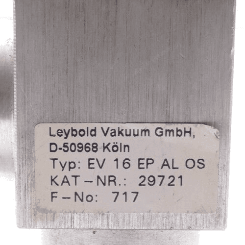 Produktfoto 3 von Leybold 29721 Vakuum Ventil (EV 16 EP AL OS)