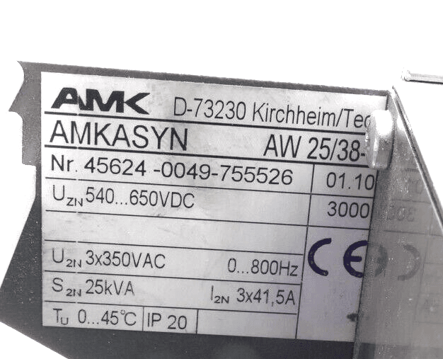 Produktfoto 4 von AMK AW25/38-3 AMKASYN Inverter Drive+ AW-R02