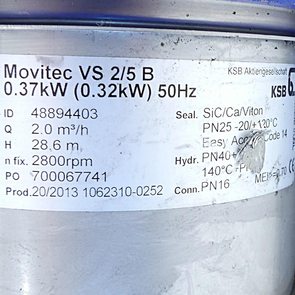 Produktfoto 2 von KSB Inlinepumpe Movitec VS 2/5 B