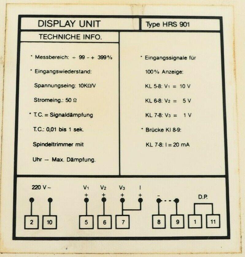 Produktfoto 2 von Artis HRS 901 Display Unit