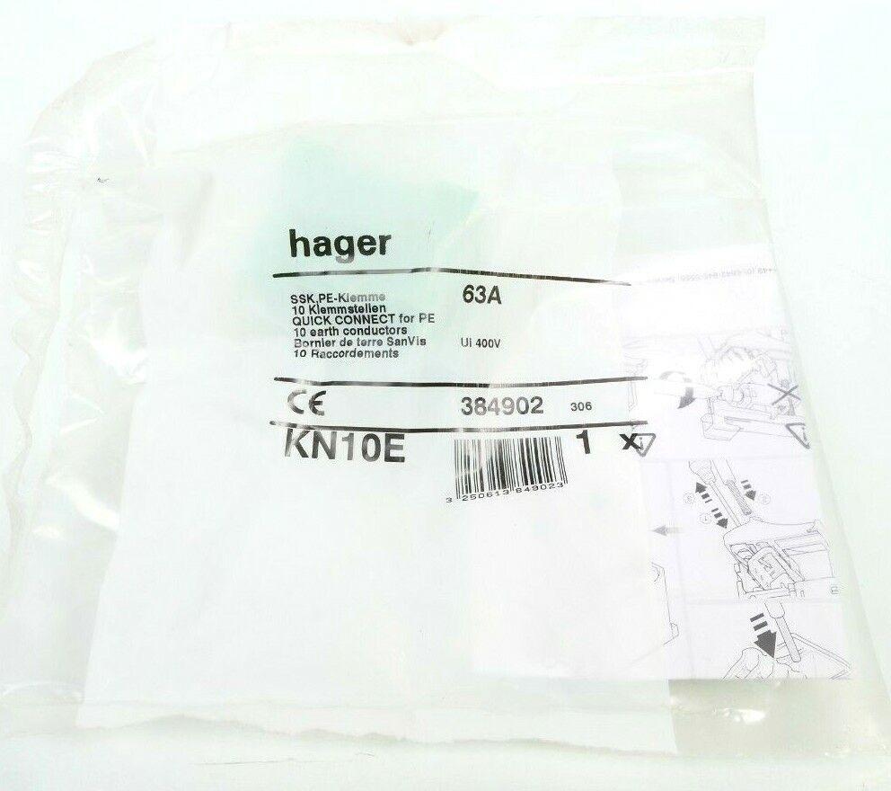 Produktfoto 1 von Hager SSK PE-Klemme KN10E | 384902