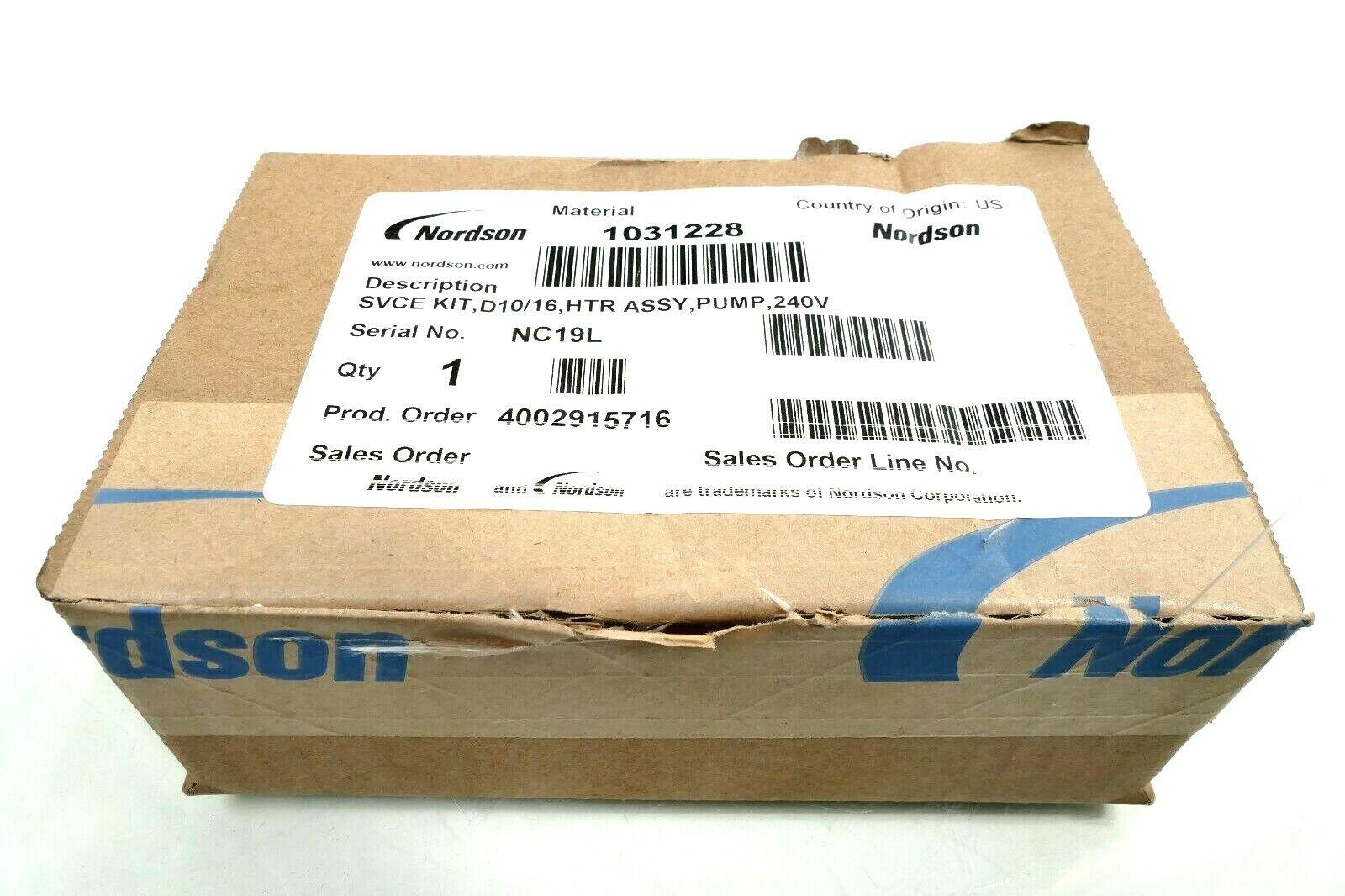 Nordson Service Kit 1031228 | D10/16 HTR ASSY PUMP 240V