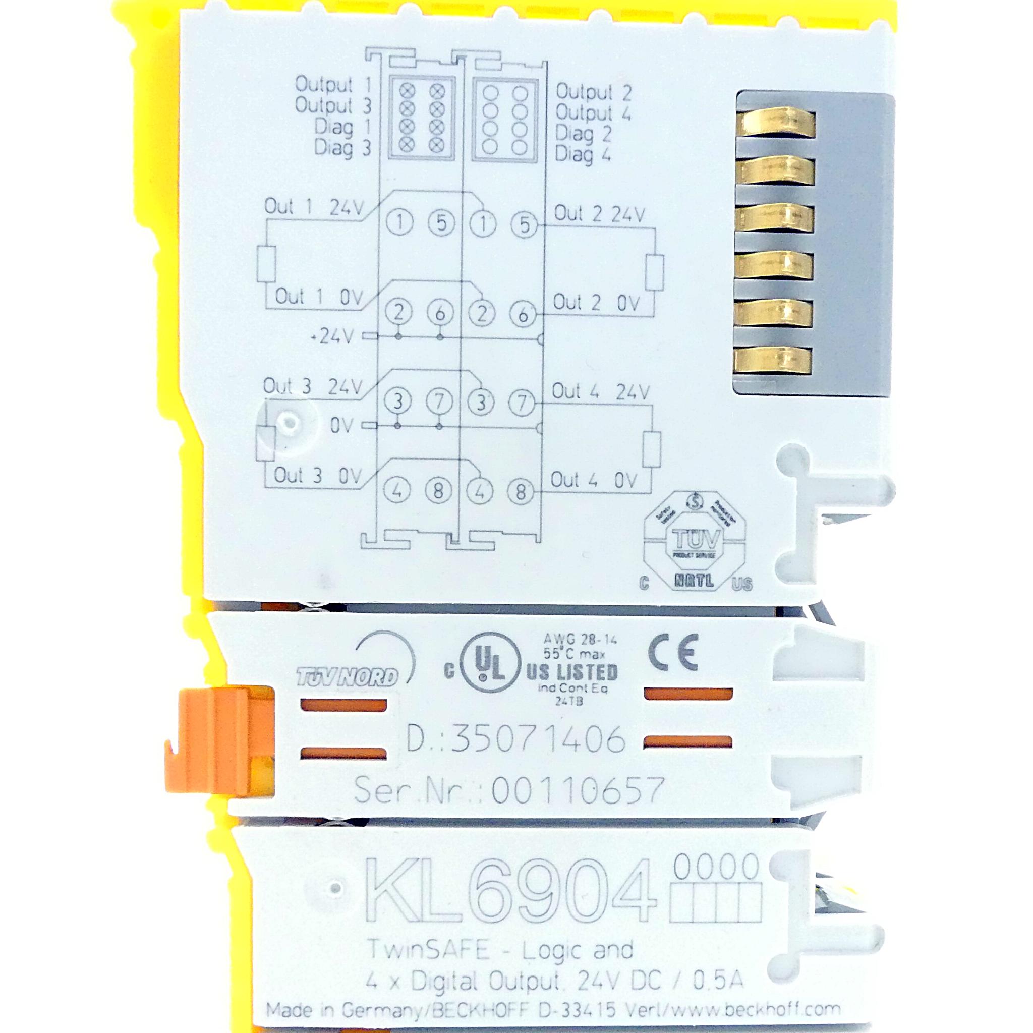 Produktfoto 2 von BECKHOFF TwinSAFE-Logic-Busklemme