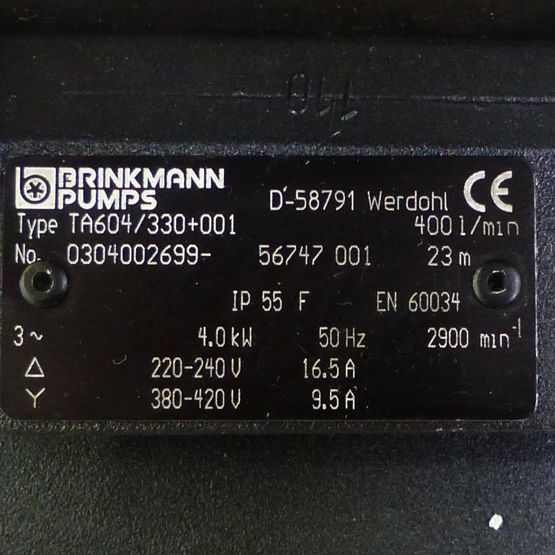 Produktfoto 2 von BRINKMANN PUMPS Kreiselpumpe TA604/330