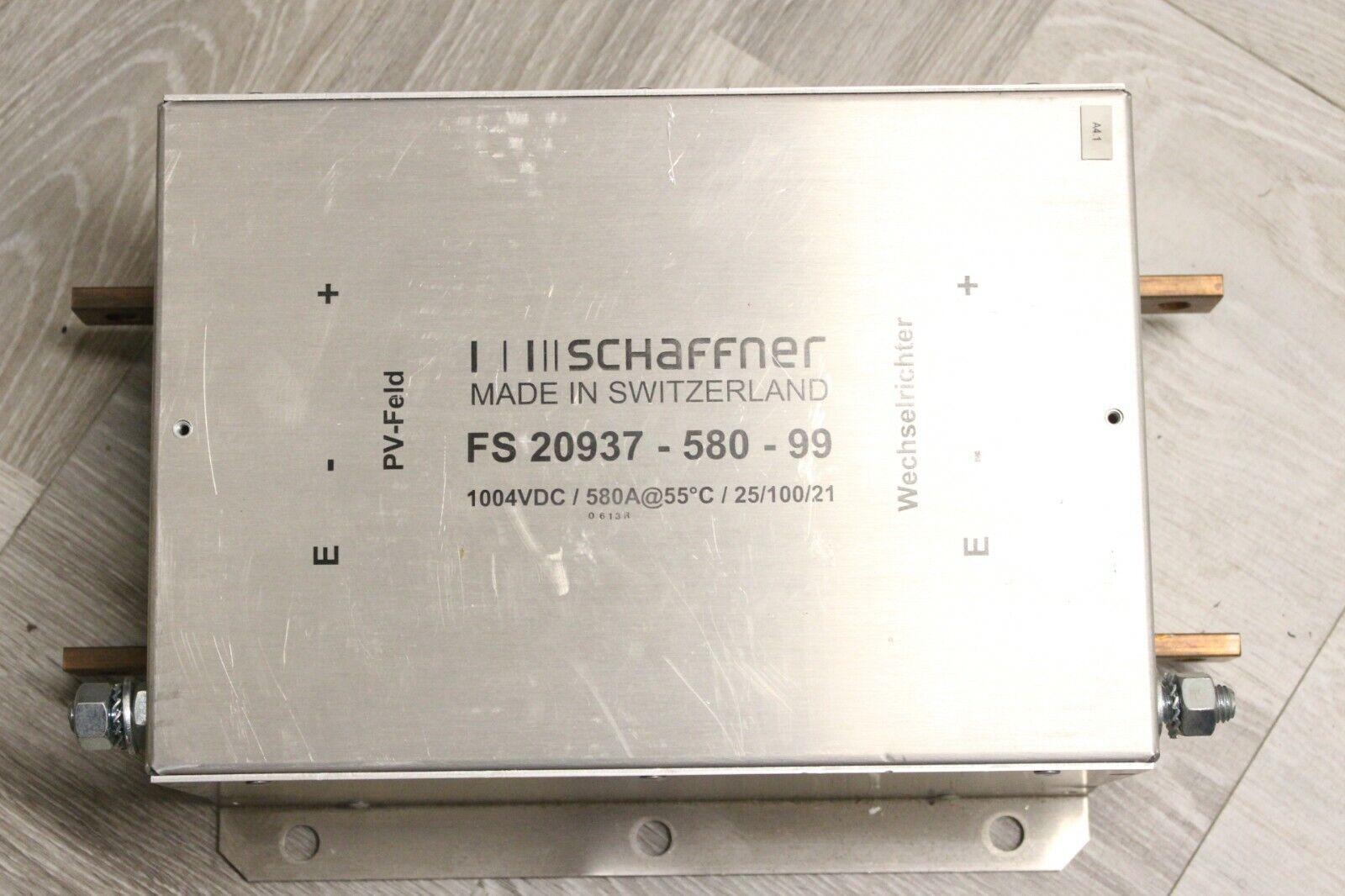 Produktfoto 1 von Schaffner Netzfilter FS20937-580-99 ( 1004VDC/580A@55°C/25/100/21 )