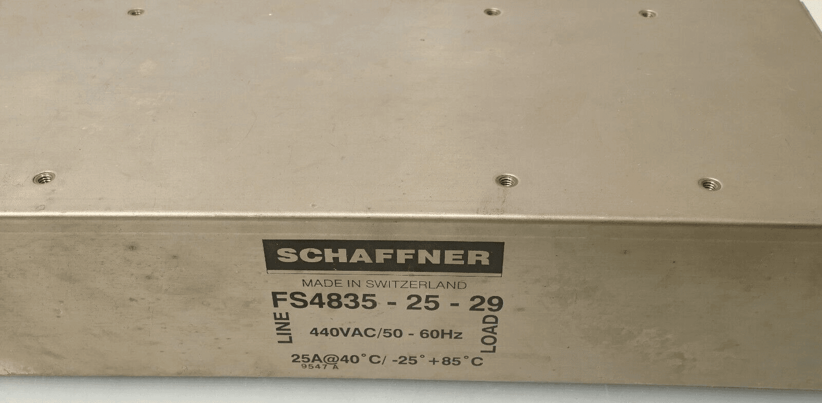 Produktfoto 2 von Schaffner Line Filter FS4835-25-29 | 440VAC/50-60Hz