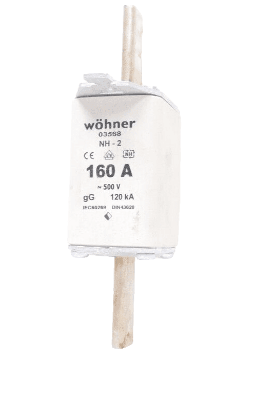 Produktfoto 1 von Wöhner 03568 Sicherungseinsatz NH-2 160  A ~500V gG 120 kA