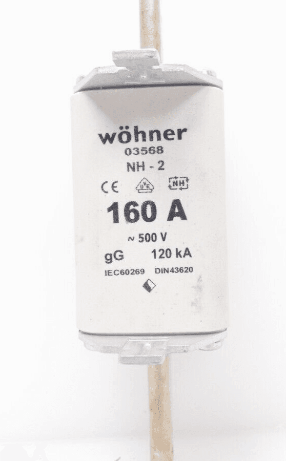 Produktfoto 2 von Wöhner 03568 Sicherungseinsatz NH-2 160  A ~500V gG 120 kA