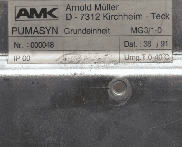 Produktfoto 3 von AMK 000048 PUMASYN Grundeinheit MG3/1-0 IP00 Umg.T.0-40°C