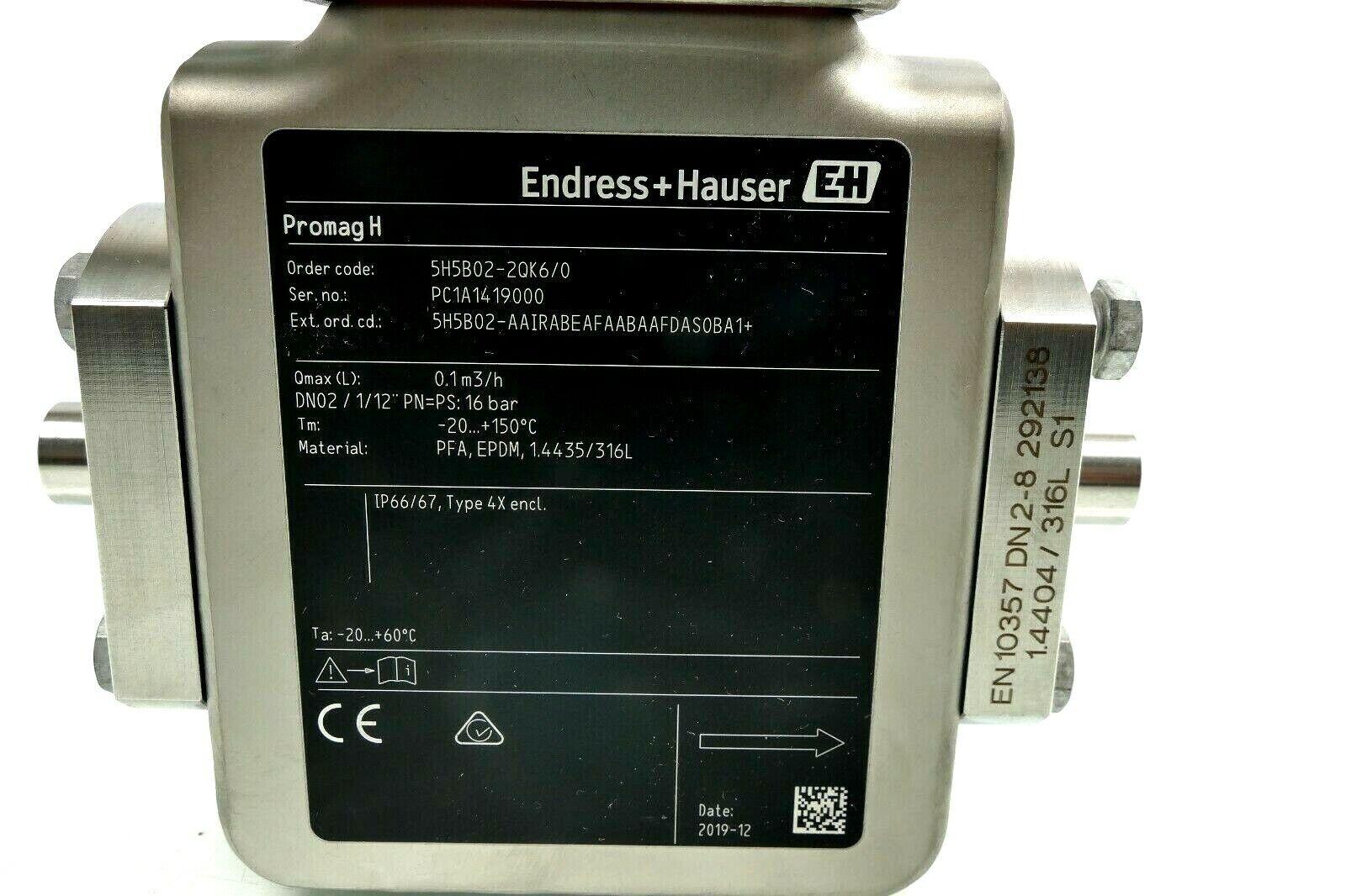 Produktfoto 3 von Endress+Hauser Promag H | 5H5B02-2QK6/0 | Durchflussmesser