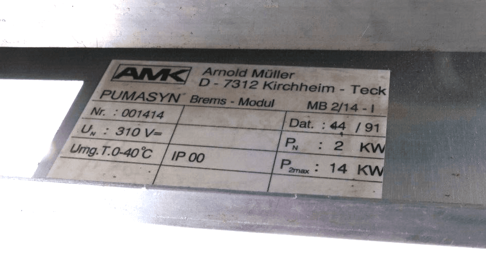 Produktfoto 5 von AMK PUMASYN MB Bremsmodul MB 2/14-I | MB 2/14-I-2