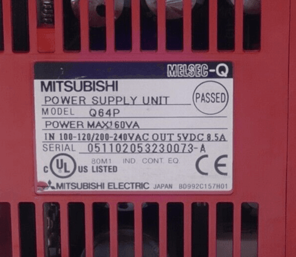 Produktfoto 3 von MITSUBISHI MELSEC Q64P POWER SUPPLY UNIT 8,5A