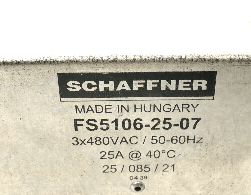 Produktfoto 2 von Schaffner Netzfilter FS5106-25-07 | 3x480VAC / 50-60Hz