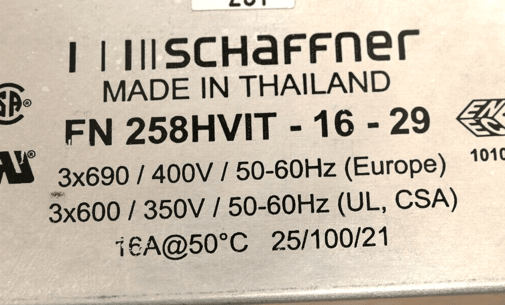 Produktfoto 2 von Schaffner Netzfilter FN 258HVIT-16-29