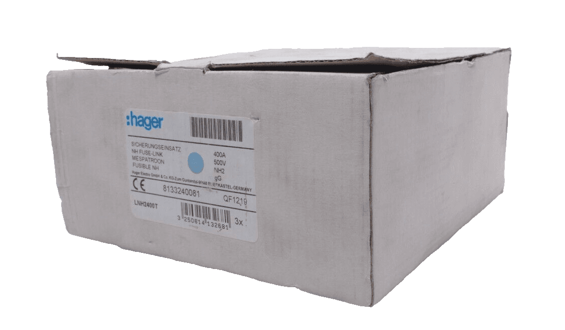 3x Hager QF1219 | Sicherungseinsatz | 400A 500V NH2 gG | 8133240081