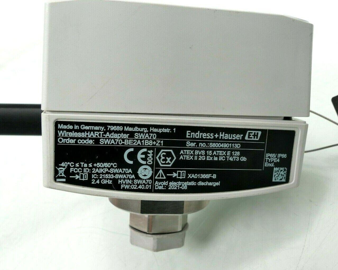 Produktfoto 2 von Endress+Hauser SWA70 | SWA70-BE2A1B8+Z1 | Wireless Hart Adapter