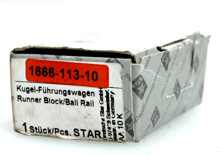 Star 1666-113-10 Kugel-Führungswagen 166611310