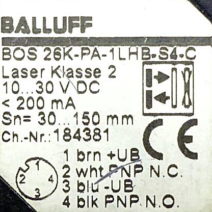 Produktfoto 2 von BALLUFF Lichttaster BOS008E