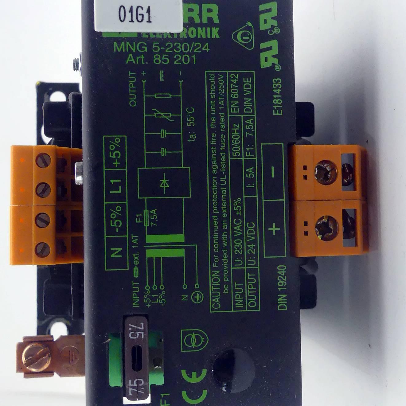 Produktfoto 2 von MURRELEKTRONIK Netzgerät MNG 5-230/24