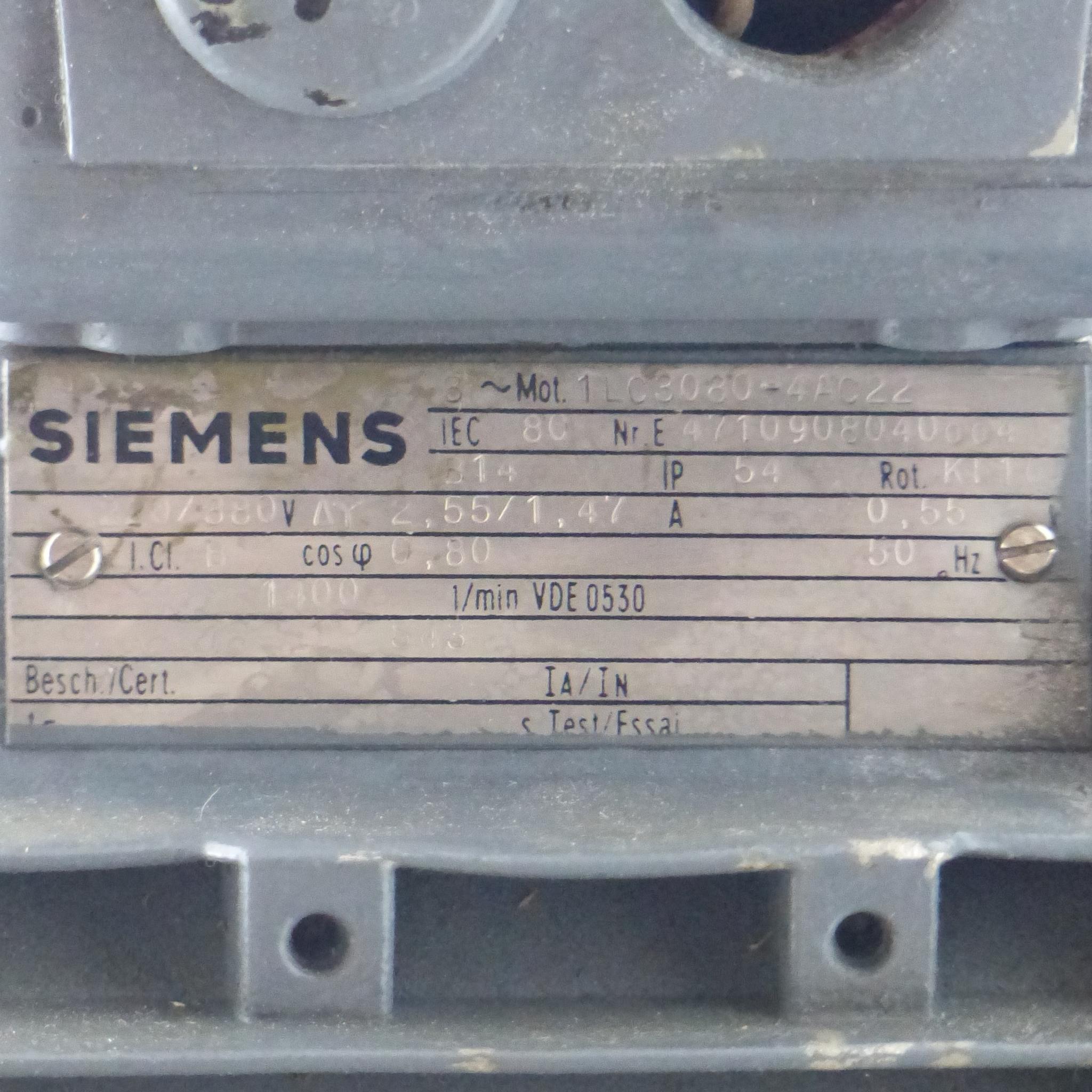 Produktfoto 2 von SIEMENS Drehstrommotor 1 LC3080-4AC22