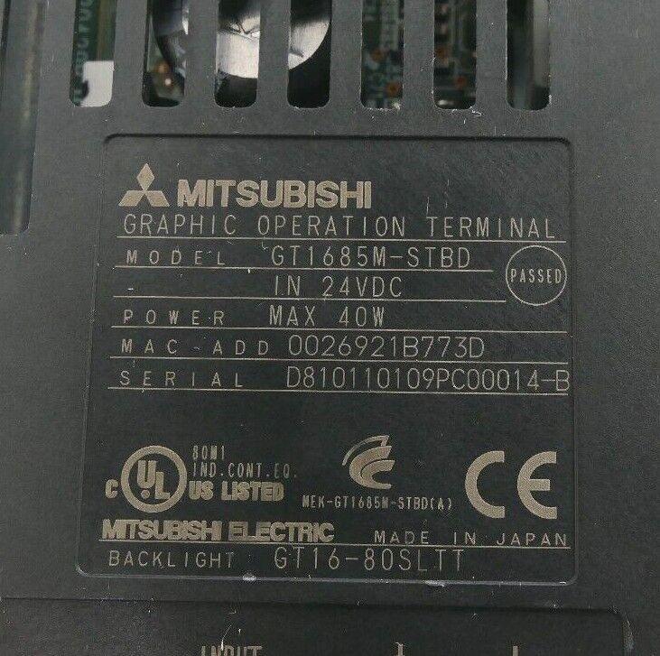 Produktfoto 3 von MITSUBISHI GOT1000 Graphic Operation Terminal | GT1685M-STBD Touchscreen