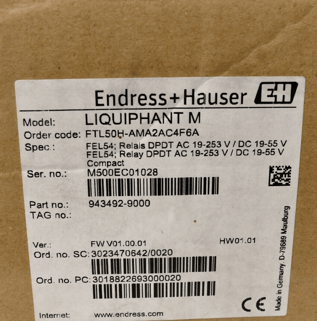 Produktfoto 2 von Endress+Hauser Liquiphant M | FTL50H-AMA2AC4F6A | 943492-9000 | FW V01.00.01