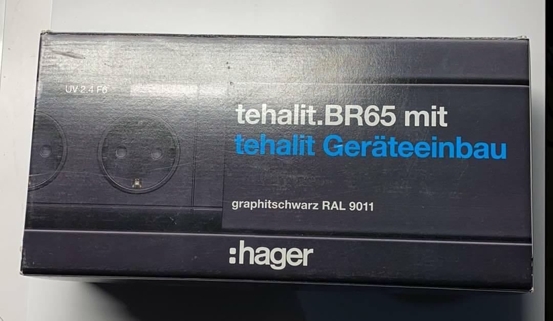 Produktfoto 1 von hager tehalit.br65 mit tehalit Geräteeinbau schwarz