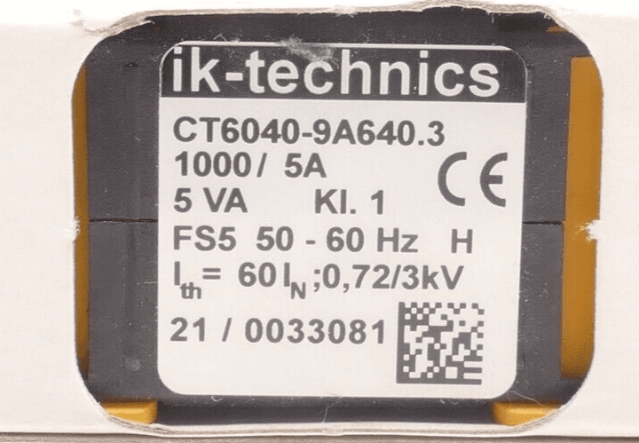 Produktfoto 2 von WÖHNER 32985.000 IK-TECHNICS Aufsteckstromwandler CT6040-9A640.3 1000/5A 5VA