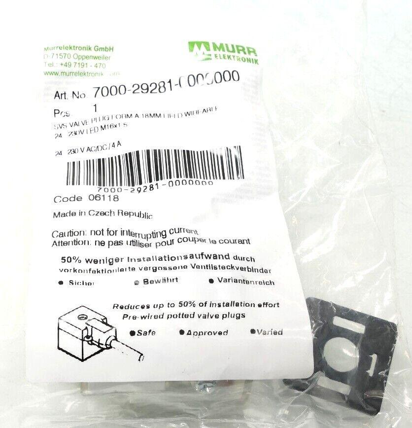 MURR Elektronik 7000-29281-0000000 Ventilstecker