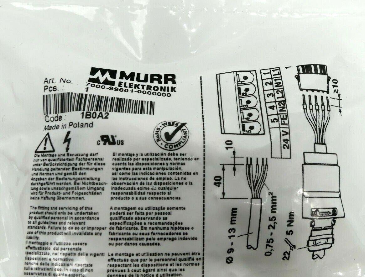 Produktfoto 2 von MURR ELEKTRONIK | Push Pull Powerstecker 5pol | 7000-99601-0000000