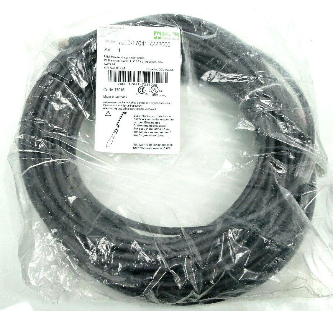 Produktfoto 1 von MURRELEKTRONIK 7000-17041-7222000 M12 female straight with cable