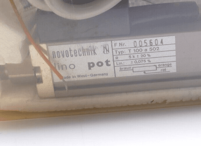 NOVOTECHNIK T 100 a 502 lino pot Wegaufnehmer