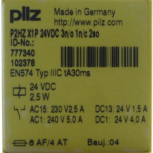 Produktfoto 2 von PILZ Zweihandbediengerät P2HZ X1P 24VDC 3n/o 1n/c 2so