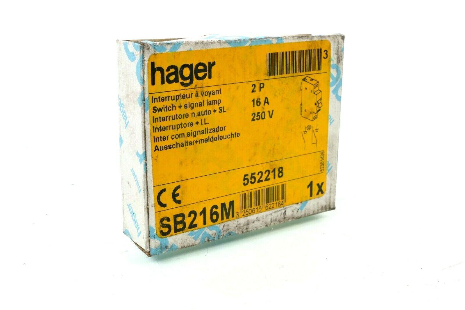 Produktfoto 1 von Hager Ausschalter SB216M 16AX 250V